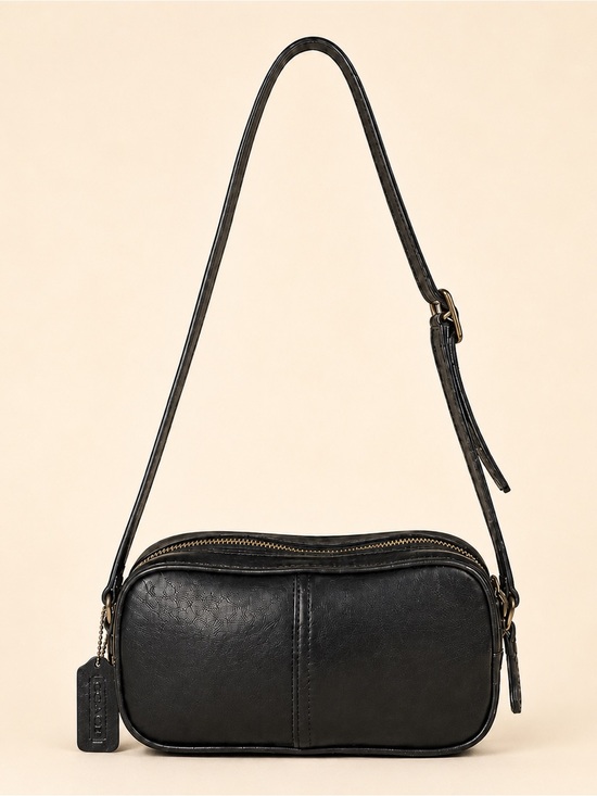 Coach Handbags - Coach Legacy West 9589 Black Leather Camera Crossbody Bag Vintage Y2K